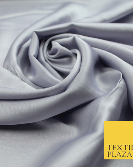 100 COLOURS - Fine Silky Smooth Liquid Sateen Satin Dress Fabric Drape Lining