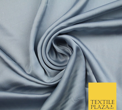 100 COLOURS - Fine Silky Smooth Liquid Sateen Satin Dress Fabric Drape Lining