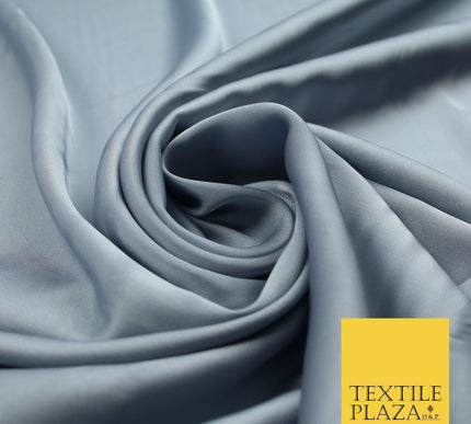 100 COLOURS - Fine Silky Smooth Liquid Sateen Satin Dress Fabric Drape Lining