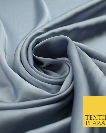 100 COLOURS - Fine Silky Smooth Liquid Sateen Satin Dress Fabric Drape Lining