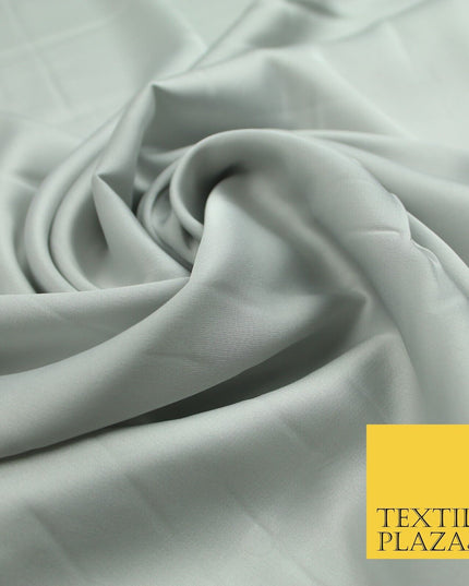 100 COLOURS - Fine Silky Smooth Liquid Sateen Satin Dress Fabric Drape Lining