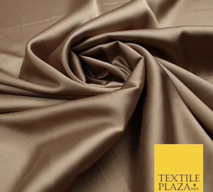 100 COLOURS - Fine Silky Smooth Liquid Sateen Satin Dress Fabric Drape Lining