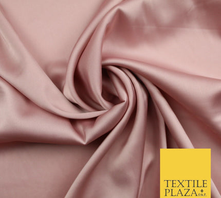 100 COLOURS - Fine Silky Smooth Liquid Sateen Satin Dress Fabric Drape Lining