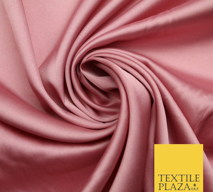 100 COLOURS - Fine Silky Smooth Liquid Sateen Satin Dress Fabric Drape Lining