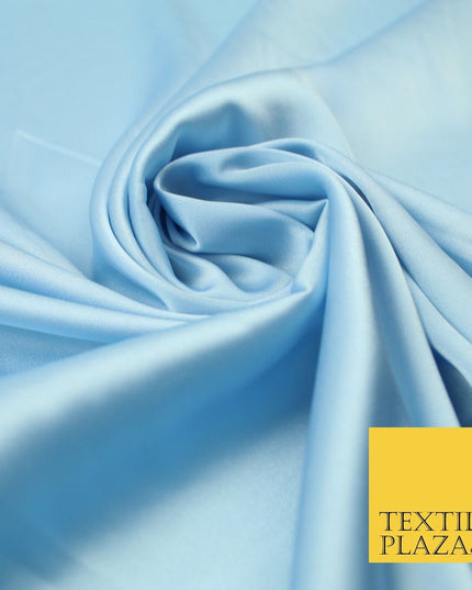 100 COLOURS - Fine Silky Smooth Liquid Sateen Satin Dress Fabric Drape Lining