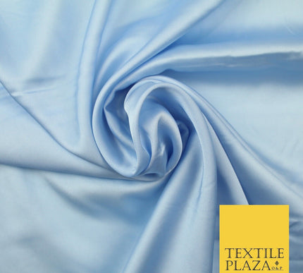 100 COLOURS - Fine Silky Smooth Liquid Sateen Satin Dress Fabric Drape Lining
