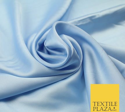 100 COLOURS - Fine Silky Smooth Liquid Sateen Satin Dress Fabric Drape Lining