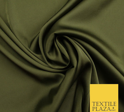 100 COLOURS - Fine Silky Smooth Liquid Sateen Satin Dress Fabric Drape Lining