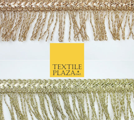 Large Metallic Loop Fringe Chevron Gota Pati Ribbon Trim Border Lace - 6cm Wide