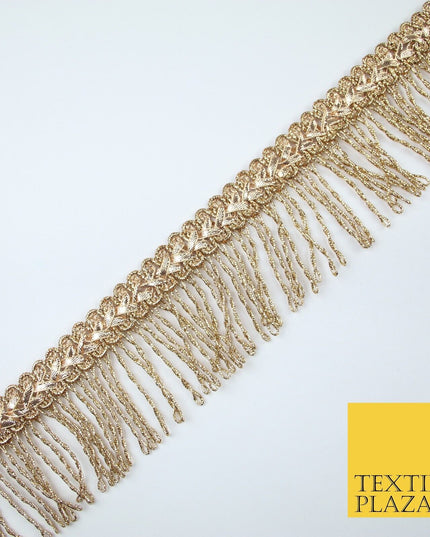 Large Metallic Loop Fringe Chevron Gota Pati Ribbon Trim Border Lace - 6cm Wide