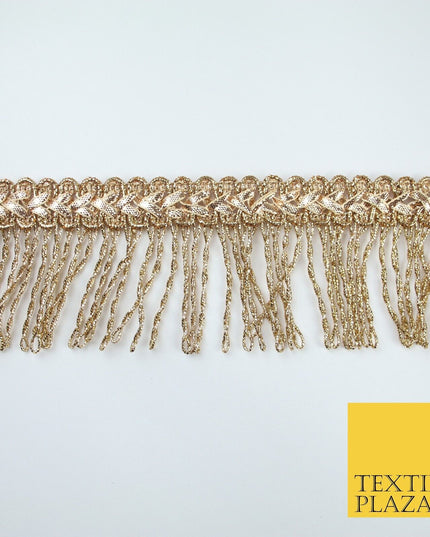 Large Metallic Loop Fringe Chevron Gota Pati Ribbon Trim Border Lace - 6cm Wide