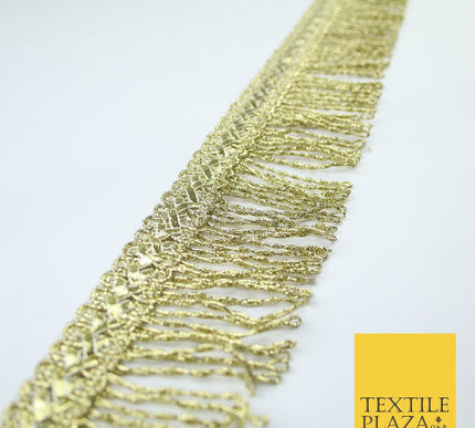 Large Metallic Loop Fringe Chevron Gota Pati Ribbon Trim Border Lace - 6cm Wide