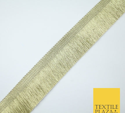 3 COLOURS - Large Soft Thread Simple Plain Fringe Trim Border Lace - 4.5cm Wide