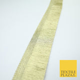3 COLOURS - Large Soft Thread Simple Plain Fringe Trim Border Lace - 4.5cm Wide