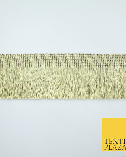 3 COLOURS - Large Soft Thread Simple Plain Fringe Trim Border Lace - 4.5cm Wide