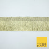 3 COLOURS - Large Soft Thread Simple Plain Fringe Trim Border Lace - 4.5cm Wide