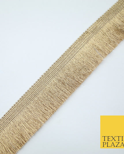 3 COLOURS - Large Soft Thread Simple Plain Fringe Trim Border Lace - 4.5cm Wide