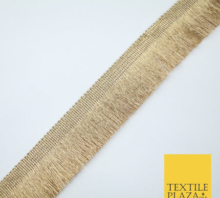 3 COLOURS - Large Soft Thread Simple Plain Fringe Trim Border Lace - 4.5cm Wide