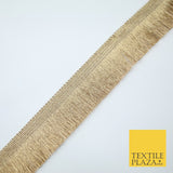 3 COLOURS - Large Soft Thread Simple Plain Fringe Trim Border Lace - 4.5cm Wide