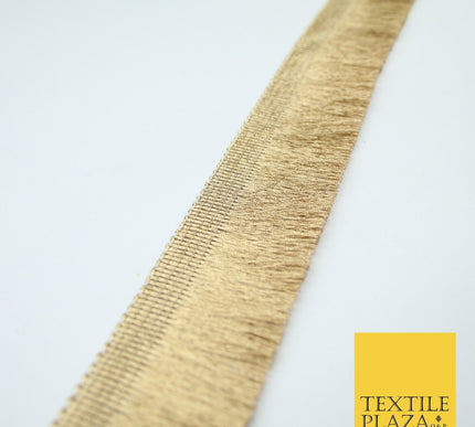 3 COLOURS - Large Soft Thread Simple Plain Fringe Trim Border Lace - 4.5cm Wide