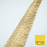 3 COLOURS - Large Soft Thread Simple Plain Fringe Trim Border Lace - 4.5cm Wide