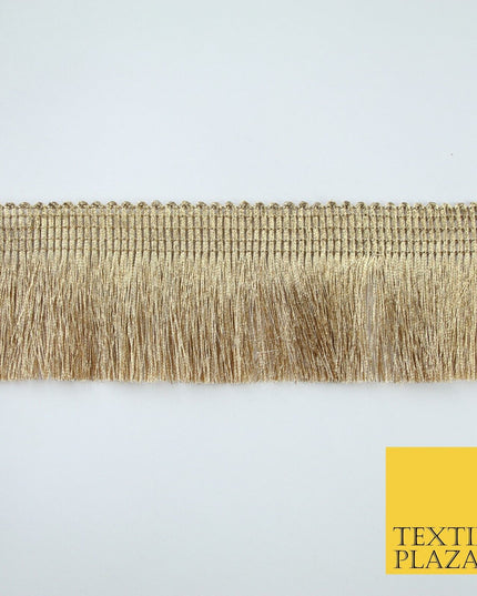 3 COLOURS - Large Soft Thread Simple Plain Fringe Trim Border Lace - 4.5cm Wide