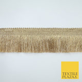 3 COLOURS - Large Soft Thread Simple Plain Fringe Trim Border Lace - 4.5cm Wide