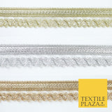 3 COLOURS - Ornate Zig Zag Knitted Plait Ribbon Trim Border Lace - 2.5cm Wide