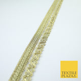 3 COLOURS - Ornate Zig Zag Knitted Plait Ribbon Trim Border Lace - 2.5cm Wide