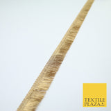 Antique Gold Simple Slim Soft Mini Fringe Trim Border Lace - 1.75cm Wide - X670
