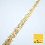 Gold Shimmer Fleck Zari Fancy Ribbon Trim Border Gota Lace - 1.5cm Wide - X145