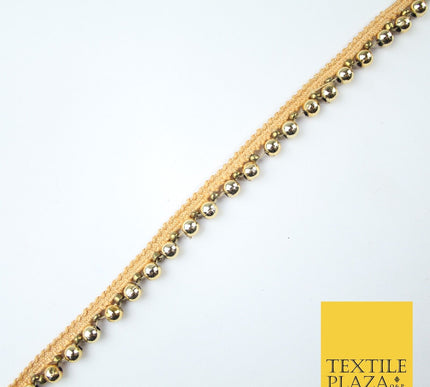 5 COLOURS - Mix Variety Mini Pearl Beaded Slim Ribbon Trim Border Lace 1cm Wide