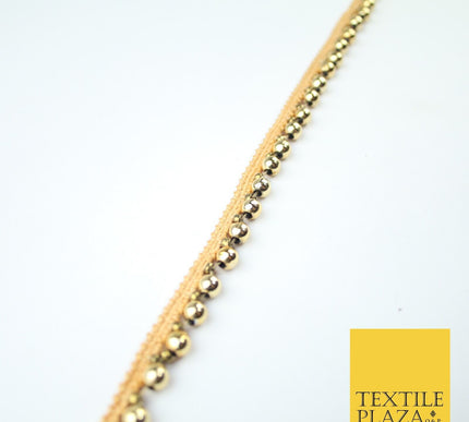 5 COLOURS - Mix Variety Mini Pearl Beaded Slim Ribbon Trim Border Lace 1cm Wide