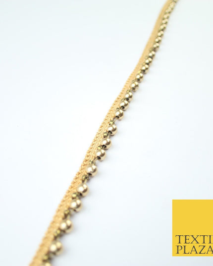 5 COLOURS - Mix Variety Mini Pearl Beaded Slim Ribbon Trim Border Lace 1cm Wide