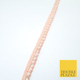 15 COLOURS - Premium Slim Sequin Pearl Beaded Ribbon Trim Border Lace - 1cm Wide