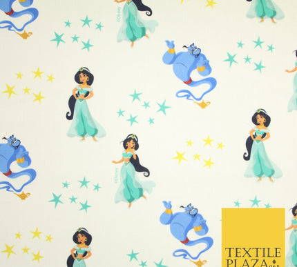 Aladdin Genie Princess Jasmine Disney Digital Print 100% Cotton Fabric 59" 8212