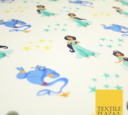 Aladdin Genie Princess Jasmine Disney Digital Print 100% Cotton Fabric 59" 8212