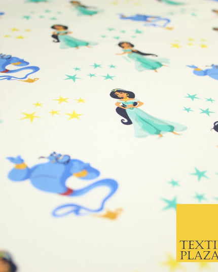 Aladdin Genie Princess Jasmine Disney Digital Print 100% Cotton Fabric 59" 8212