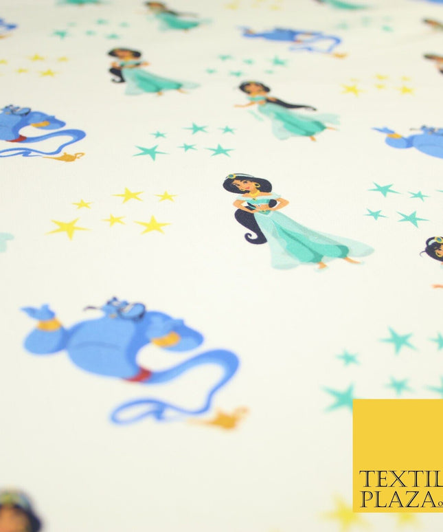 Aladdin Genie Princess Jasmine Disney Digital Print 100% Cotton Fabric 59" 8212