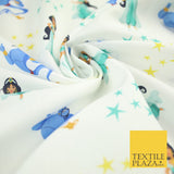 Aladdin Genie Princess Jasmine Disney Digital Print 100% Cotton Fabric 59" 8212