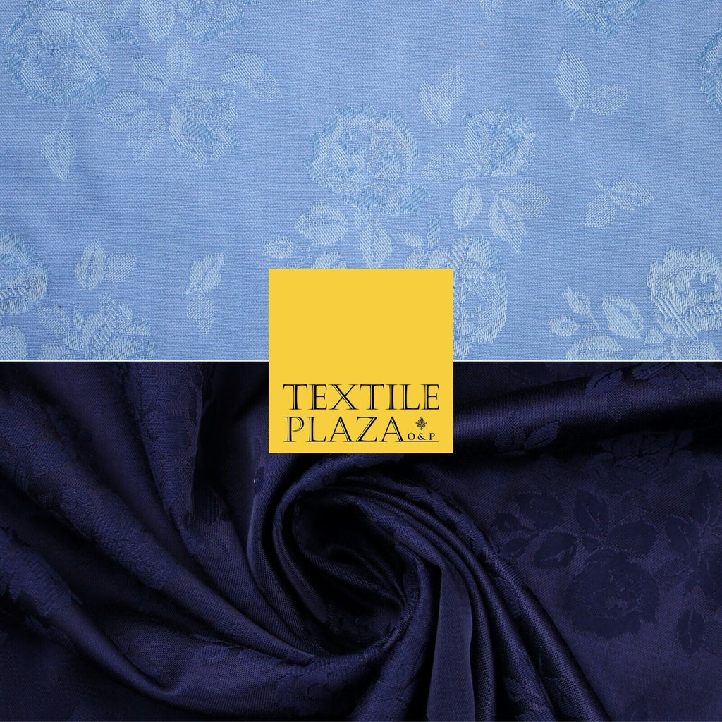 2 COLOURS - Floral Clusters Cotton Viscose Textured Jacquard Dress Fabric