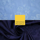 2 COLOURS - Floral Clusters Cotton Viscose Textured Jacquard Dress Fabric