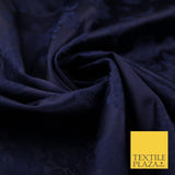 2 COLOURS - Floral Clusters Cotton Viscose Textured Jacquard Dress Fabric