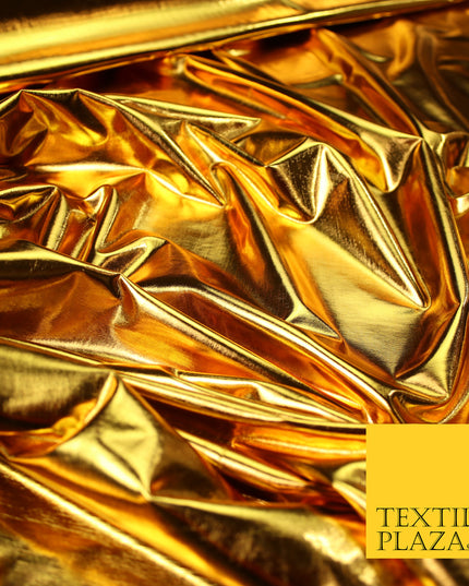 4 COLOURS - PREMIUM Metallic Lycra Fabric Shiny Mirror Foil Spandex Dancewear