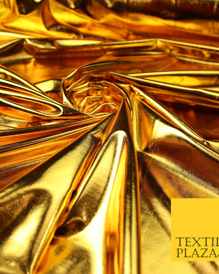 4 COLOURS - PREMIUM Metallic Lycra Fabric Shiny Mirror Foil Spandex Dancewear