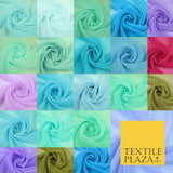 20 COLOURS - Premium Plain Dyed Chiffon Fine Soft Georgette Sheer Dress Fabric