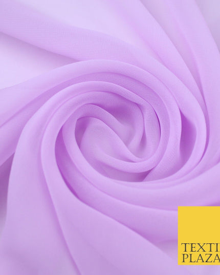 20 COLOURS - Premium Plain Dyed Chiffon Fine Soft Georgette Sheer Dress Fabric