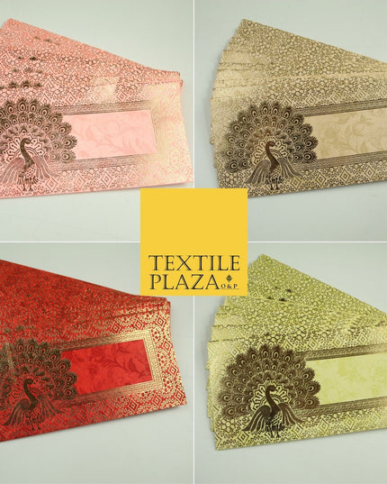 10 x Peacock Shagun Envelope Money Gift Cash Wallets Salami Eid Diwali Wedding
