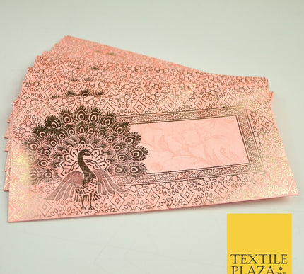 10 x Peacock Shagun Envelope Money Gift Cash Wallets Salami Eid Diwali Wedding