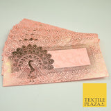 10 x Peacock Shagun Envelope Money Gift Cash Wallets Salami Eid Diwali Wedding